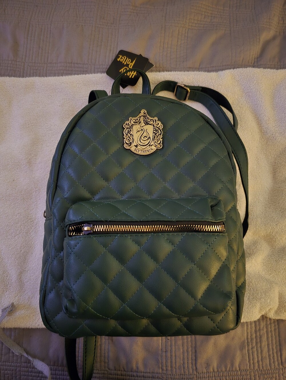 Harry Potter Slytherin Quilted Green Mini Backpack
